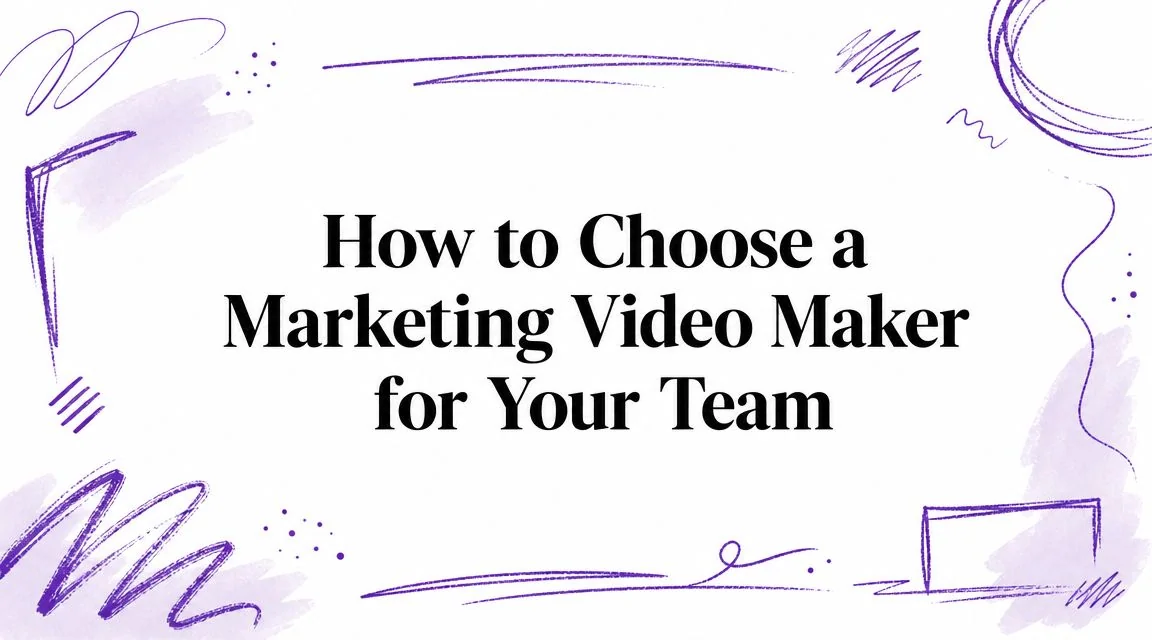 How to Choose a Marketing Video Maker for Your Team