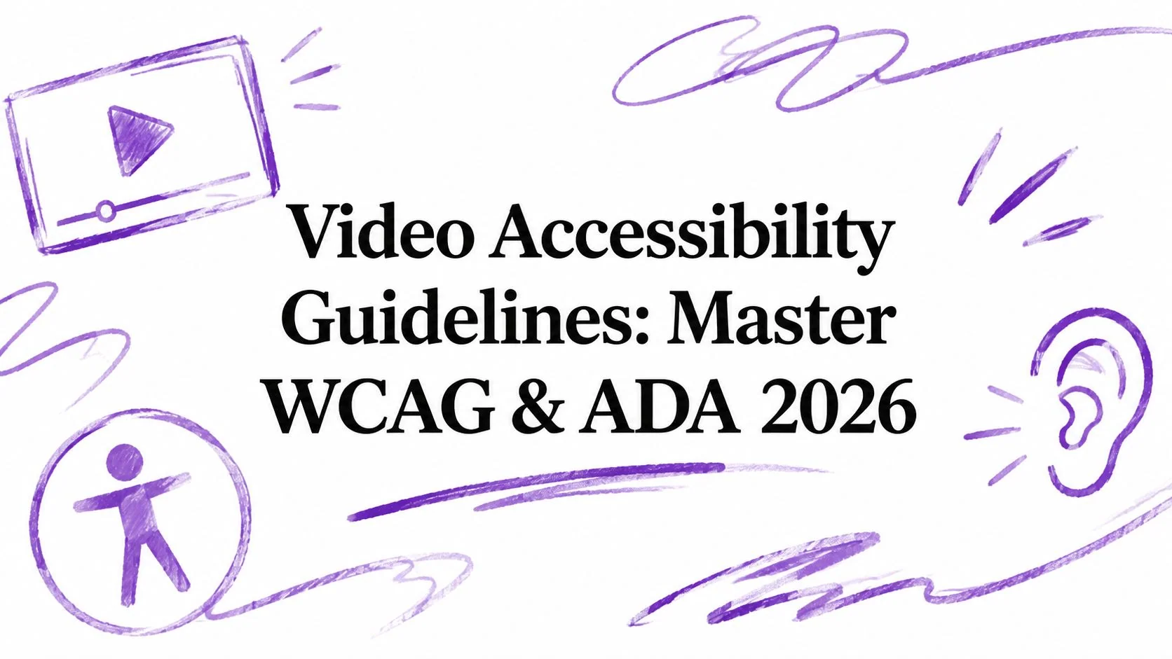 Video Accessibility Guidelines: Master WCAG & ADA 2026
