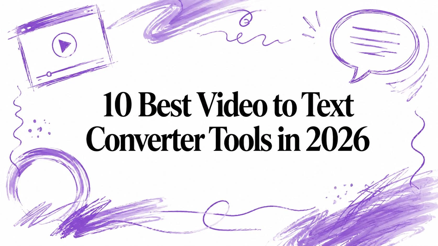 10 Best Video to Text Converter Tools in 2026