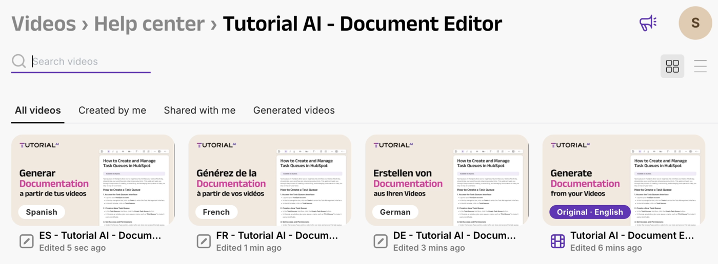 Translation Folder with multiple language versions
