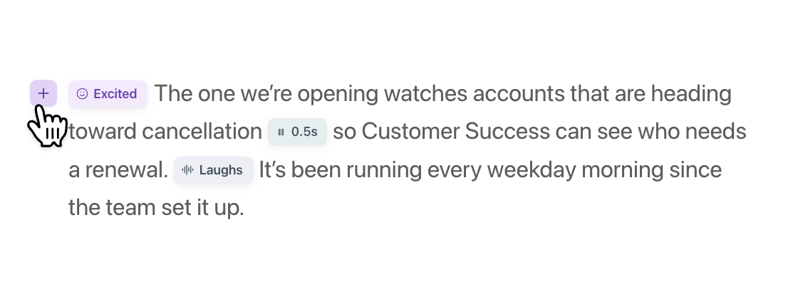 Voice Tags — Add Pauses, Emotions, and Sounds to Narration